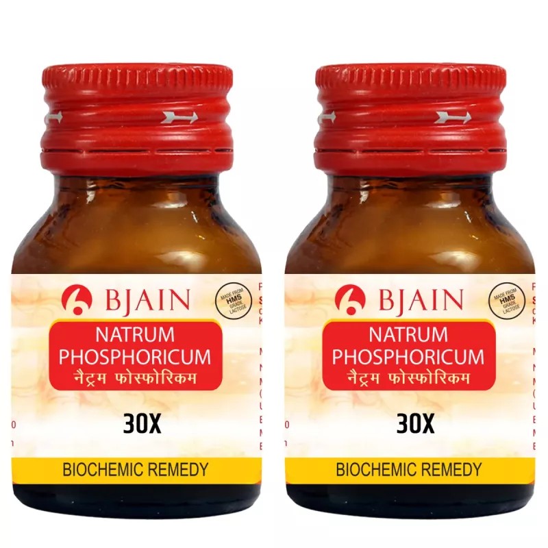 BJain Natrum Phosphoricum 30X (25g, Pack of 2)