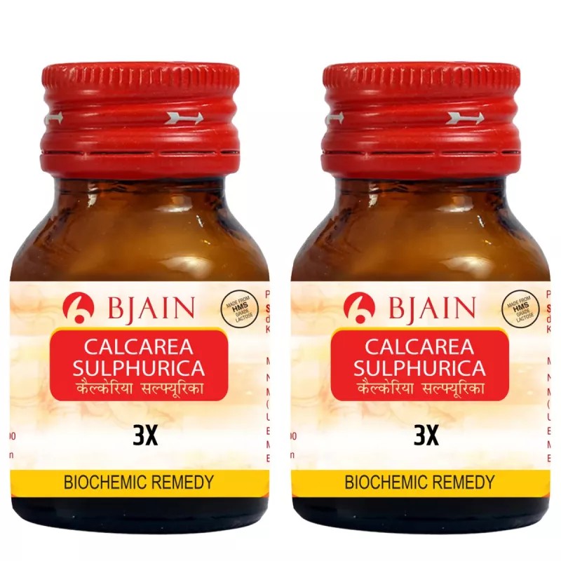 BJain Calcarea Sulphurica 3X (25g, Pack of 2)
