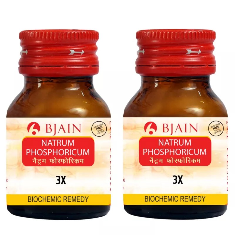BJain Natrum Phosphoricum 3X (25g, Pack of 2)