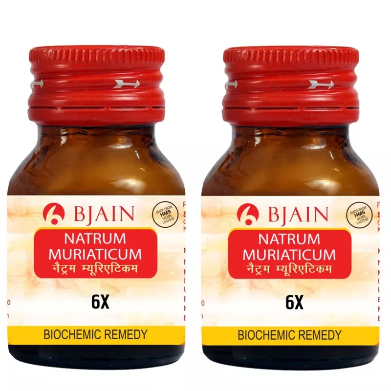 BJain Natrum Muriaticum 6X (25g, Pack of 2)