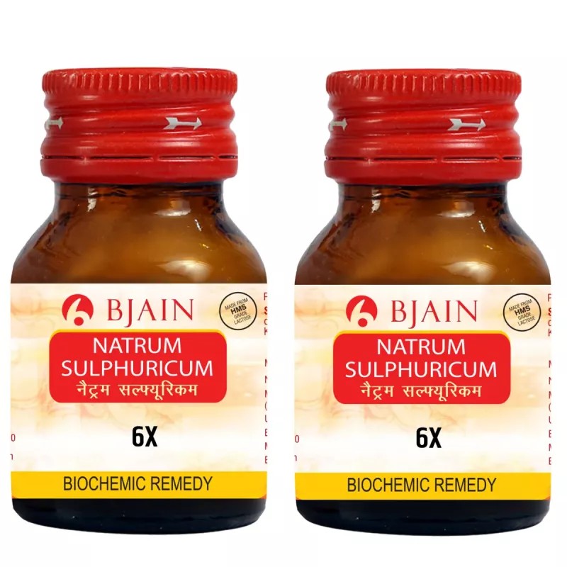 BJain Natrum Sulphuricum 6X (25g, Pack of 2)