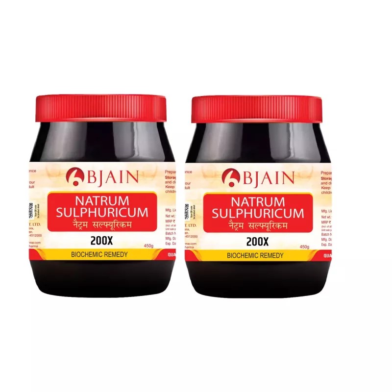 BJain Natrum Sulphuricum 200X (450g, Pack of 2)