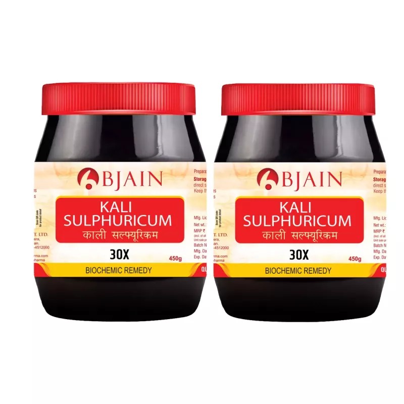 BJain Kali Sulphuricum 30X (450g, Pack of 2)