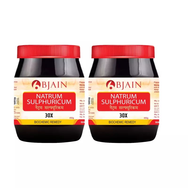 BJain Natrum Sulphuricum 30X (450g, Pack of 2)