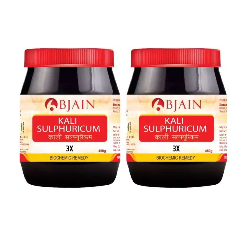 BJain Kali Sulphuricum 3X (450g, Pack of 2)