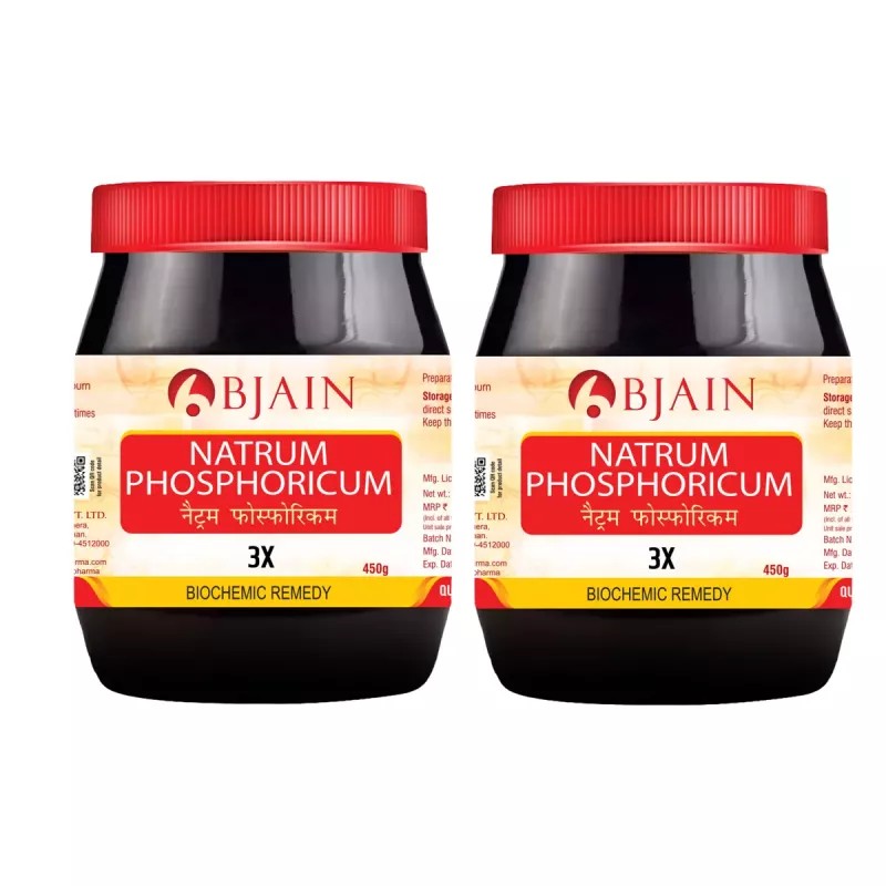 BJain Natrum Phosphoricum 3X (450g, Pack of 2)