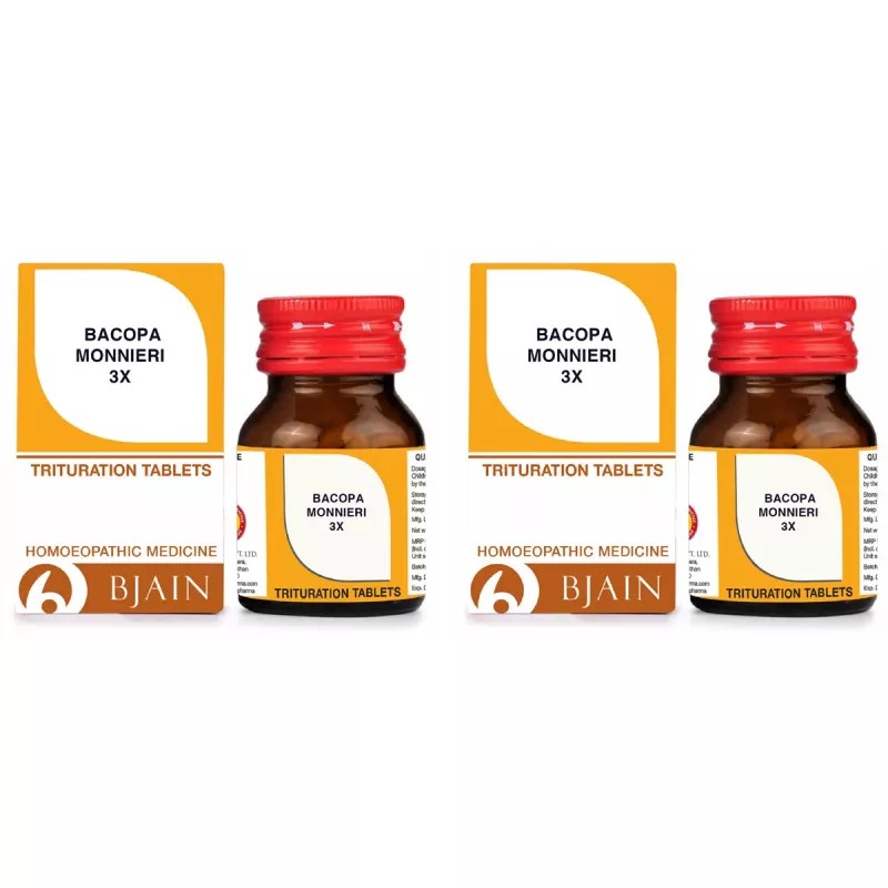 BJain Bacopa Monnieri 3X (25g, Pack of 2)