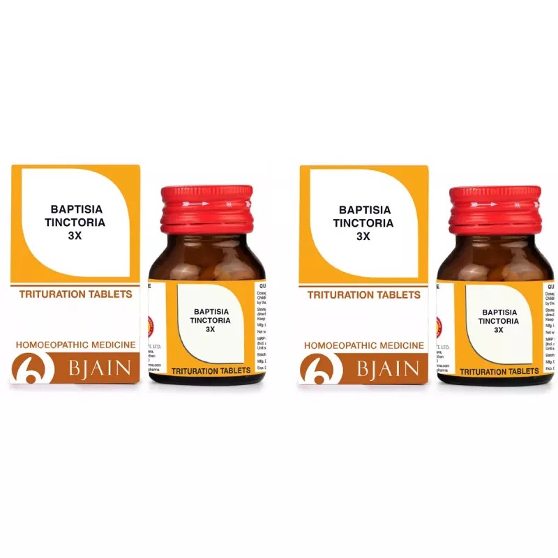 BJain Baptisia Tinctoria 3X (25g, Pack of 2)
