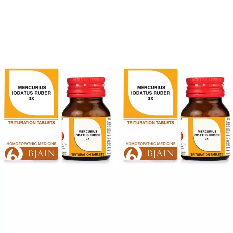 BJain Mercurius Iodatus Ruber 3X (25g, Pack of 2)