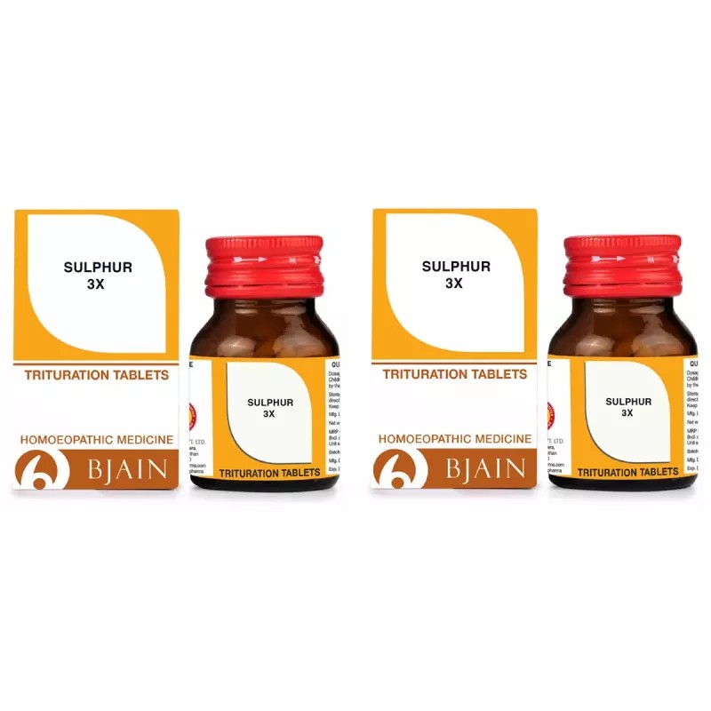 BJain Sulphur 3X (25g, Pack of 2)