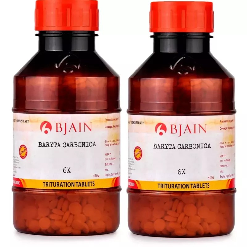 BJain Baryta Carbonica 6X (450g, Pack of 2)