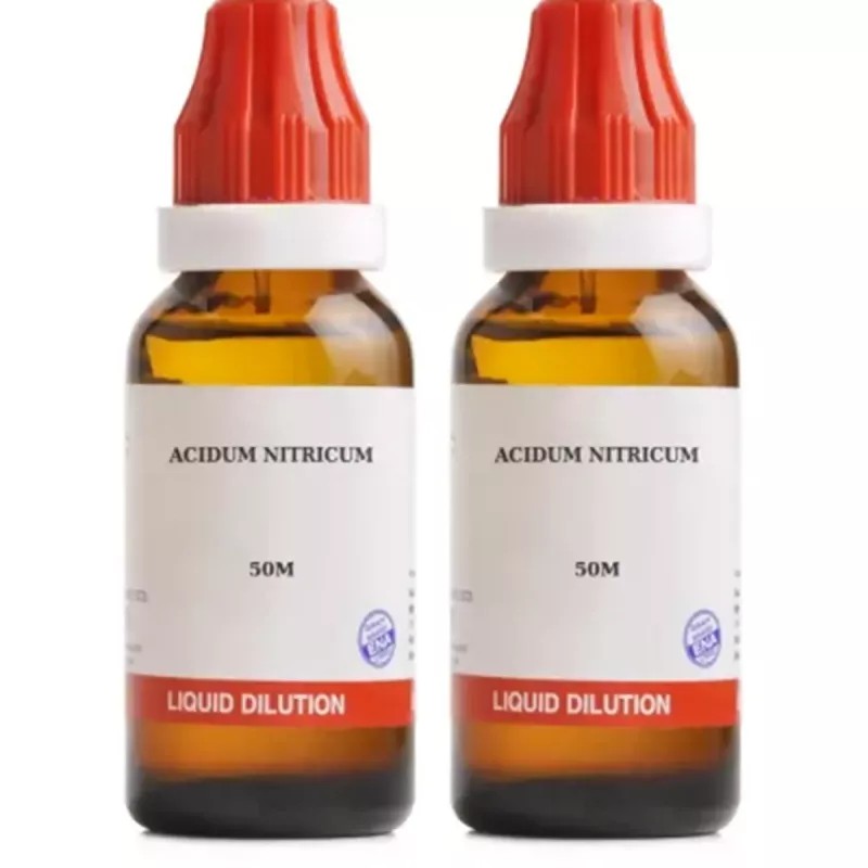 BJain Acidum Nitricum 50M CH (30ml, Pack of 2)