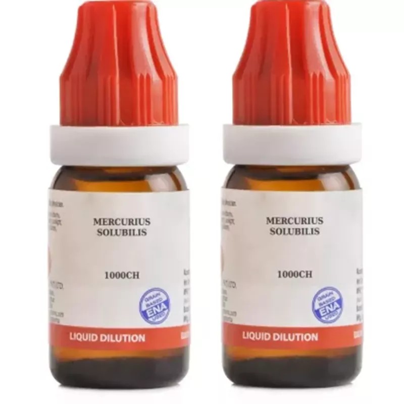 BJain Mercurius Solubilis 1M (1000 CH) (10ml, Pack of 2)