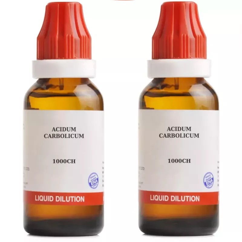BJain Acidum Carbolicum 1M (1000 CH) (30ml, Pack of 2)