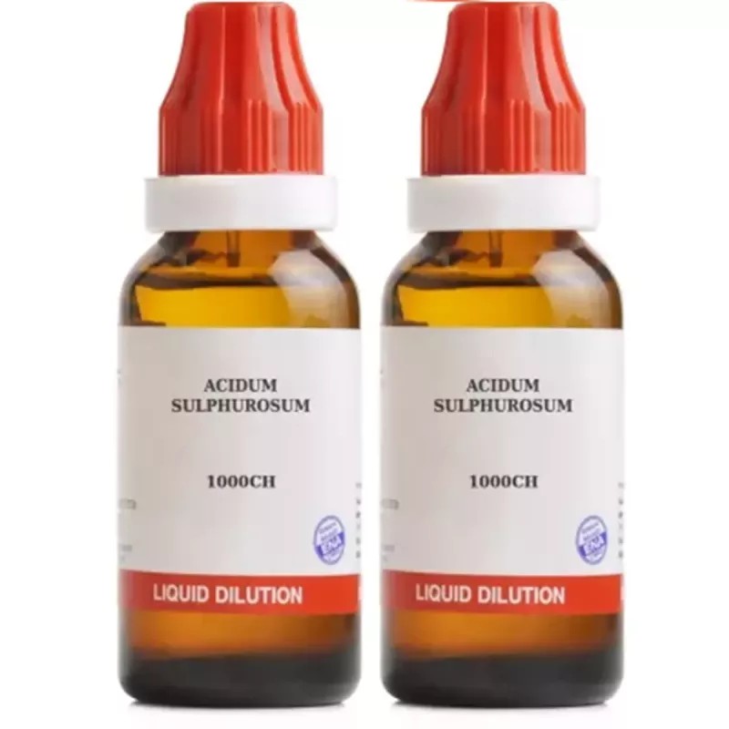 BJain Acidum Sulphurosum 1M (1000 CH) (30ml, Pack of 2)