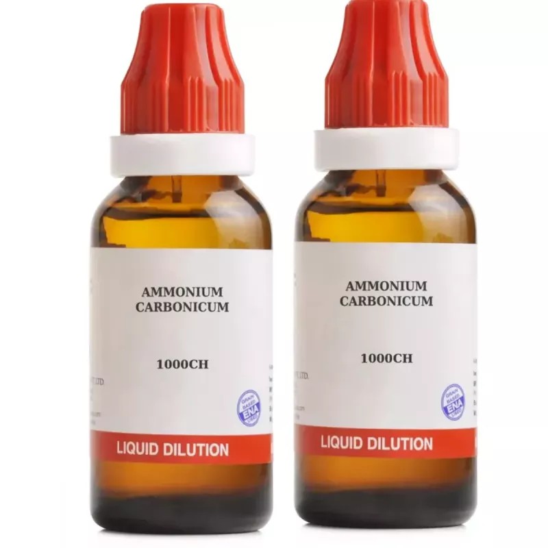 BJain Ammonium Carbonicum 1M (1000 CH) (30ml, Pack of 2)