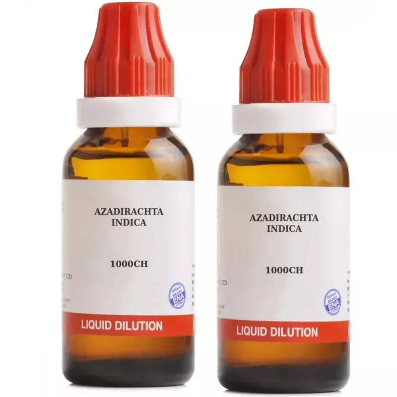 BJain Azadirachta Indica 1M (1000 CH) (30ml, Pack of 2)