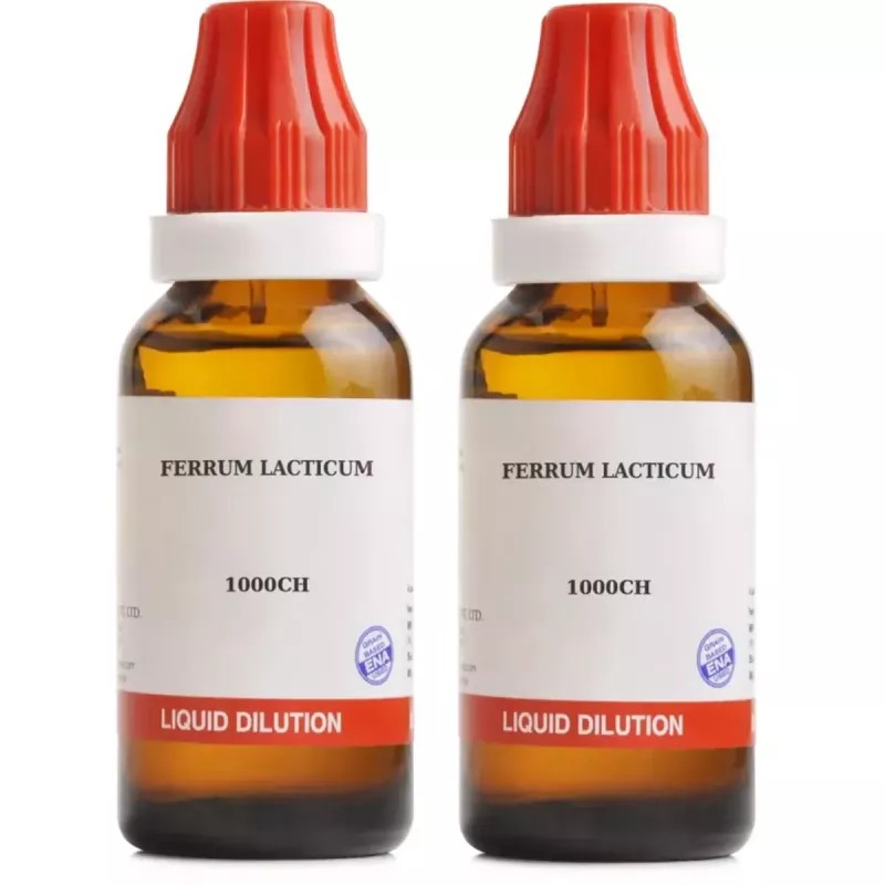 BJain Ferrum Lacticum 1M (1000 CH) (30ml, Pack of 2)