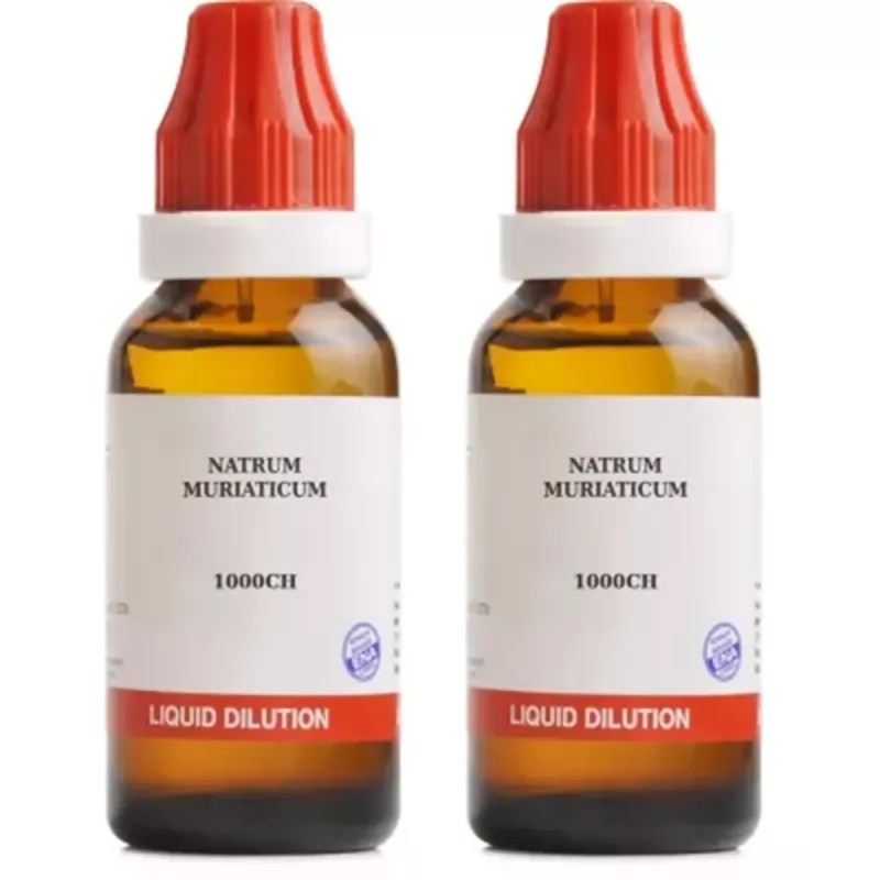 BJain Natrum Muriaticum 1M (1000 CH) (30ml, Pack of 2)