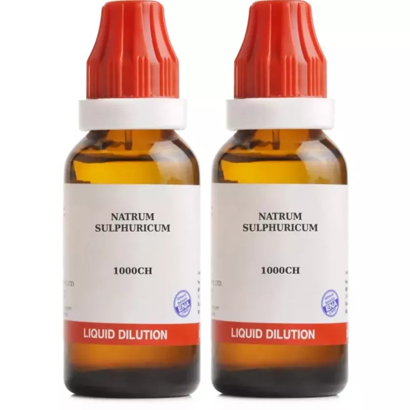 BJain Natrum Sulphuricum 1M (1000 CH) (30ml, Pack of 2)