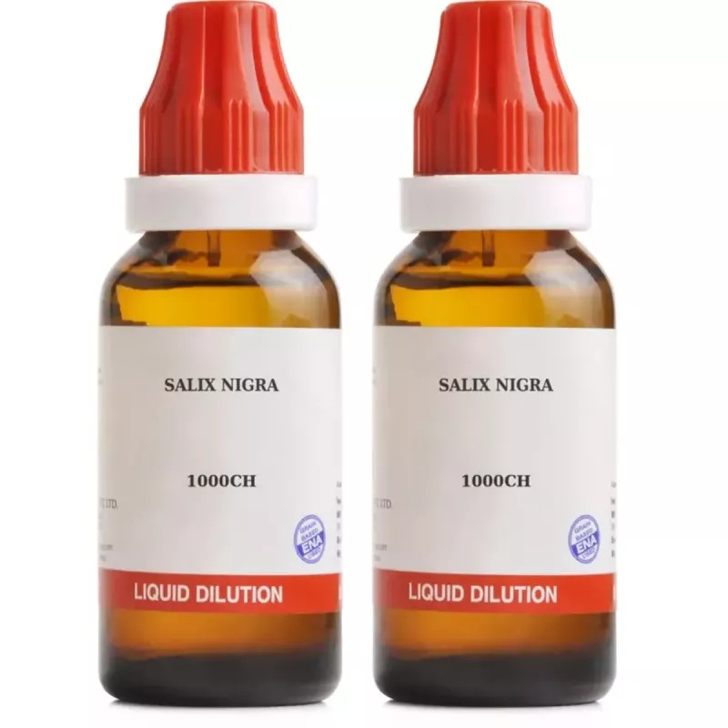 BJain Salix Nigra 1M (1000 CH) (30ml, Pack of 2)