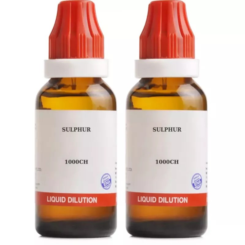 BJain Sulphur 1M (1000 CH) (30ml, Pack of 2)