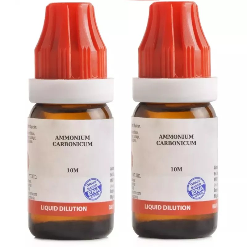 BJain Ammonium Carbonicum 10M CH (10ml, Pack of 2)