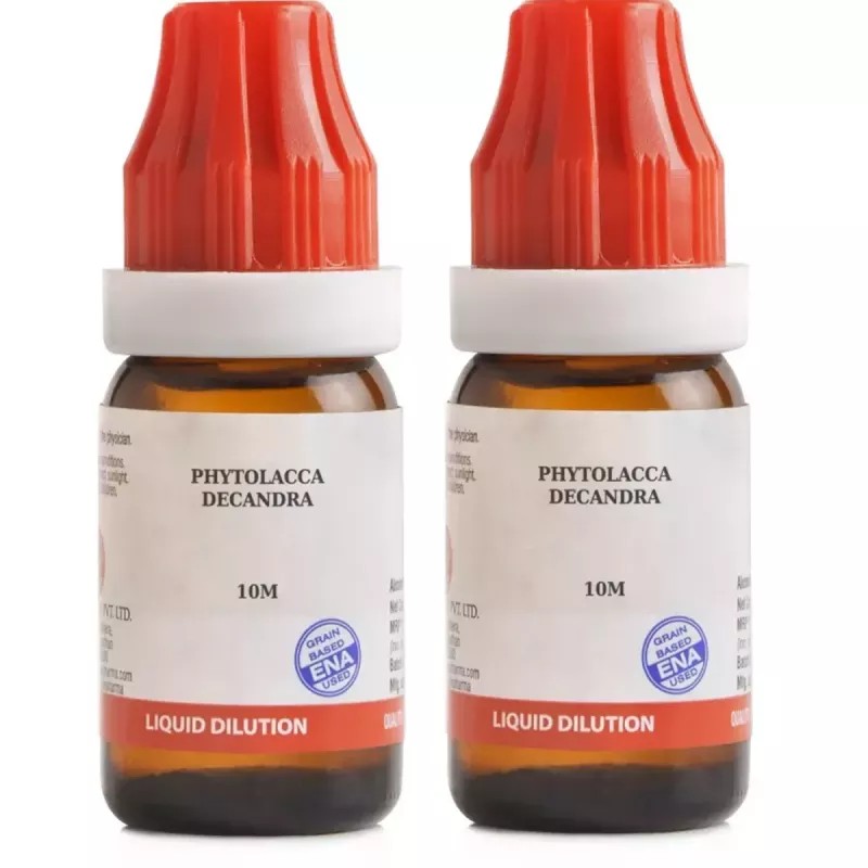 BJain Phytolacca Decandra 10M CH (10ml, Pack of 2)