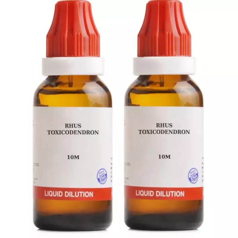 BJain Rhus Toxicodendron 10M CH (30ml, Pack of 2)