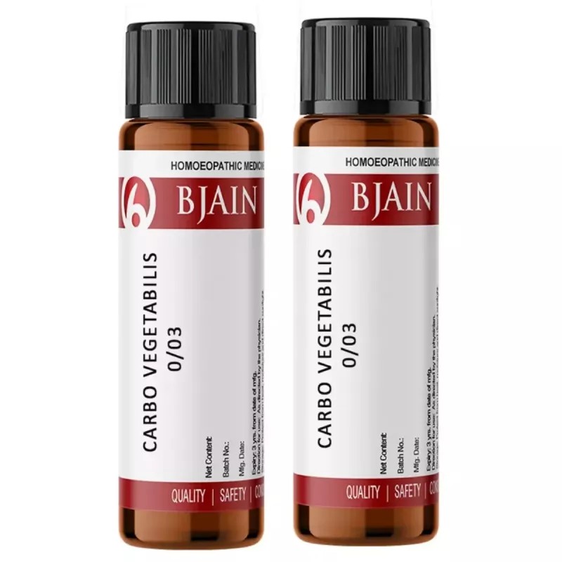 BJain Carbo Vegetabilis LM 0/3 (6g, Pack of 2)