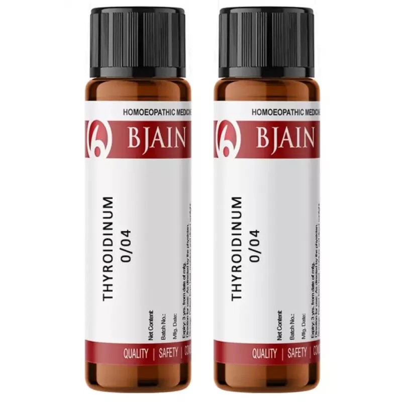 BJain Thyroidinum LM 0/4 (6g, Pack of 2)