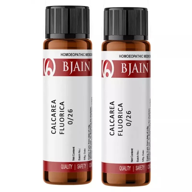 BJain Calcarea Fluorica LM 0/26 (6g, Pack of 2)