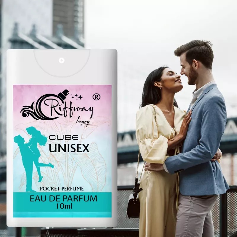 Riffway Cube Premium Eau De Perfume Unisex Pocket Perfume (10ml, Pack of 2)