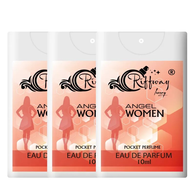 Riffway Angel Luxury Pocket Eau De Perfume For Women Pocket Perfume (10ml, Pack of 3)
