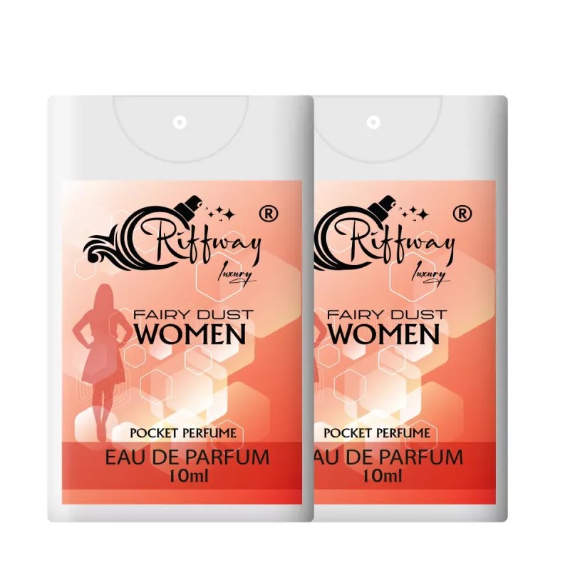 Riffway Fairy Dust Luxury Pocket Eau De Perfume For Women (10ml, Pack of 2)