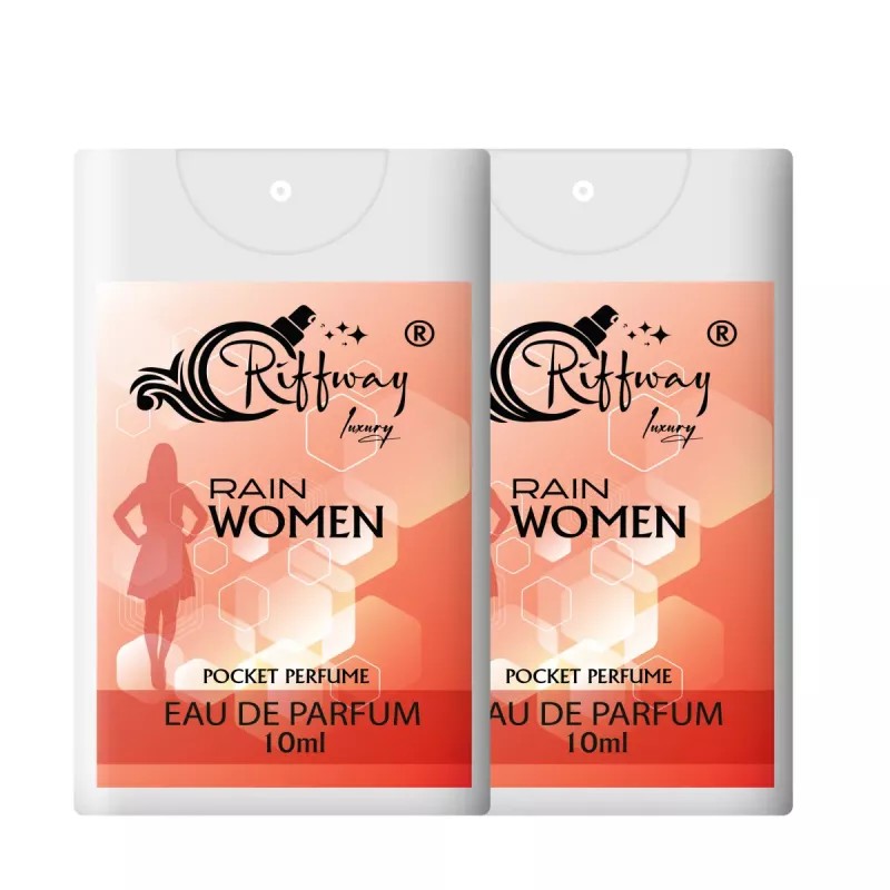 Riffway Rain Luxury Fragrance Perfume Eau De Perfume For Women (10ml, Pack of 2)