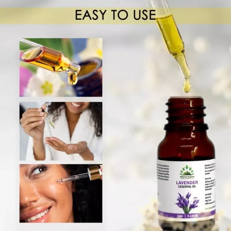 Hillpure Organic Lavender Essential Oil (10ml, Pack of 2)