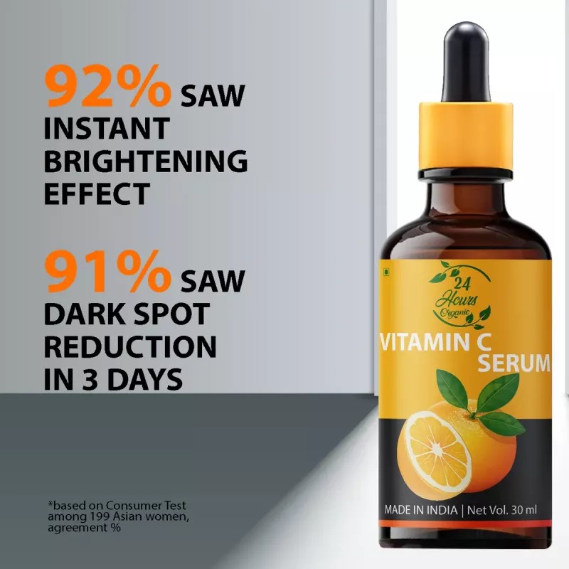 24 Hours Organic Vitamin C Face Serum (30ml)