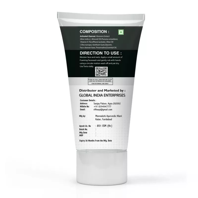 Riffway Charcoal Facewash (200ml)