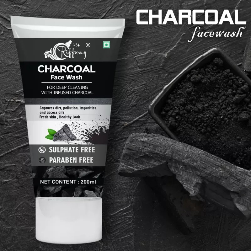 Riffway Charcoal Facewash (200ml)