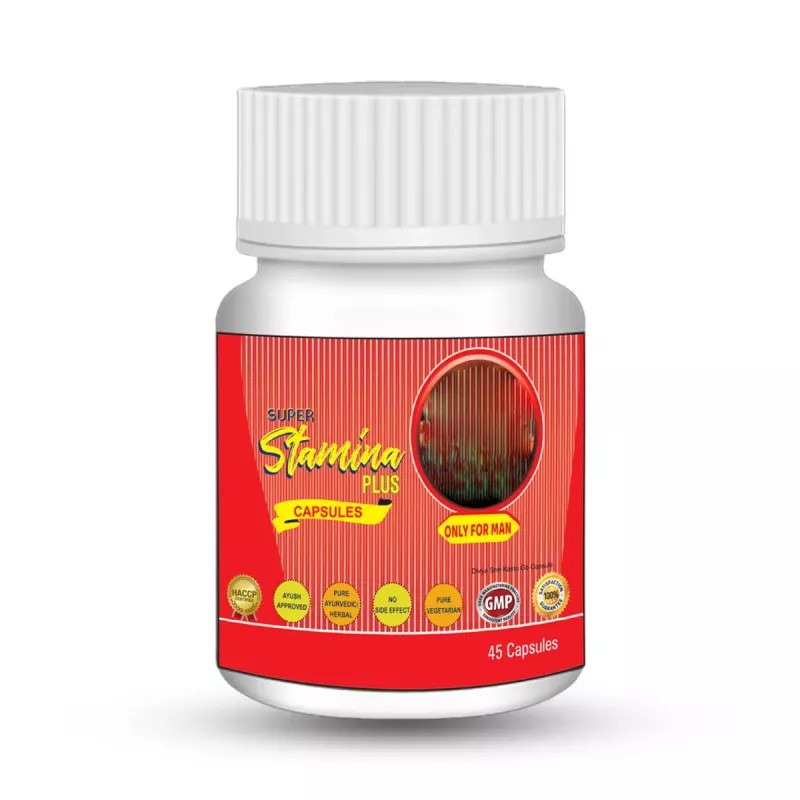 Divya Shri Super Stamina Plus Capsules + Super Stamina Plus Lotion (Each 45Cap + Lotion 50ml) (1Pack)