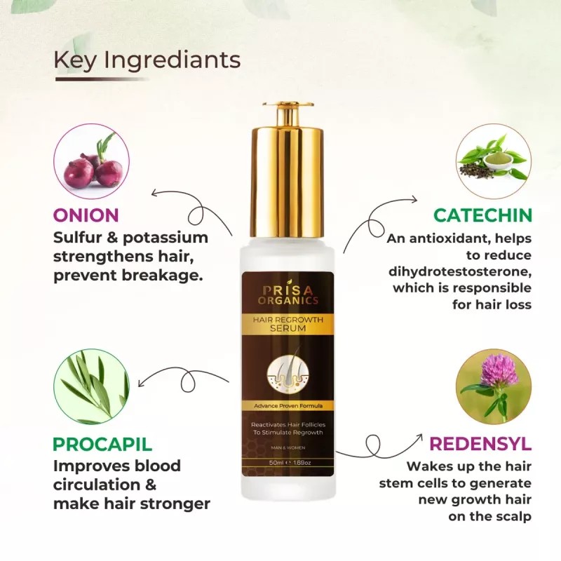 Prisa Organics Hair Regrowth Serum (50ml)
