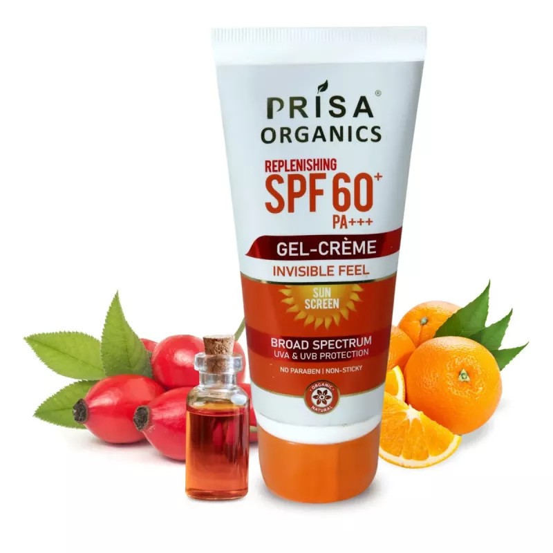 Prisa Organics Replenishing Spf 60 Pa+++ Gel-Cream (100g)