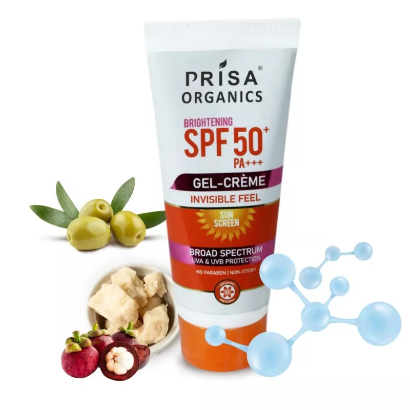 Prisa Organics Brightening Spf 50 Pa+++ Gel-Cream (100g)