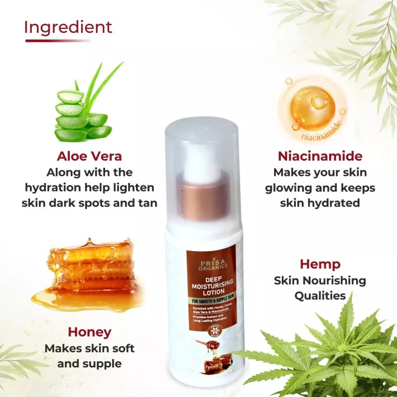 Prisa Organics Deep Moisturising Lotion (100ml)