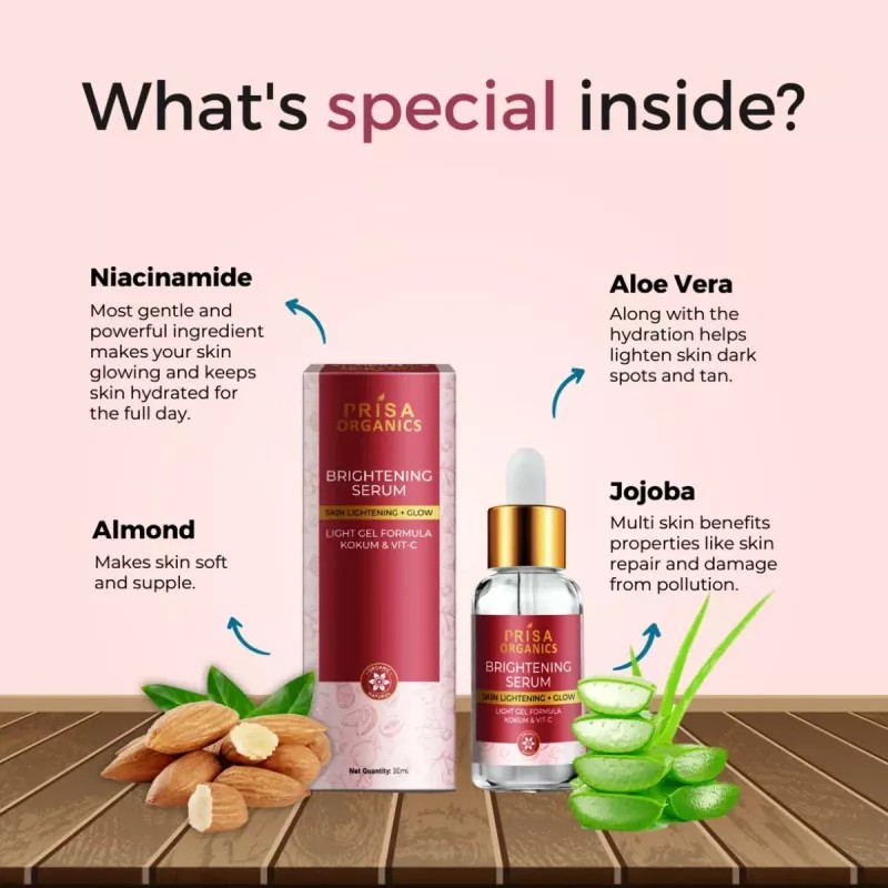 Prisa Organics Brightening Face Serum (30ml)