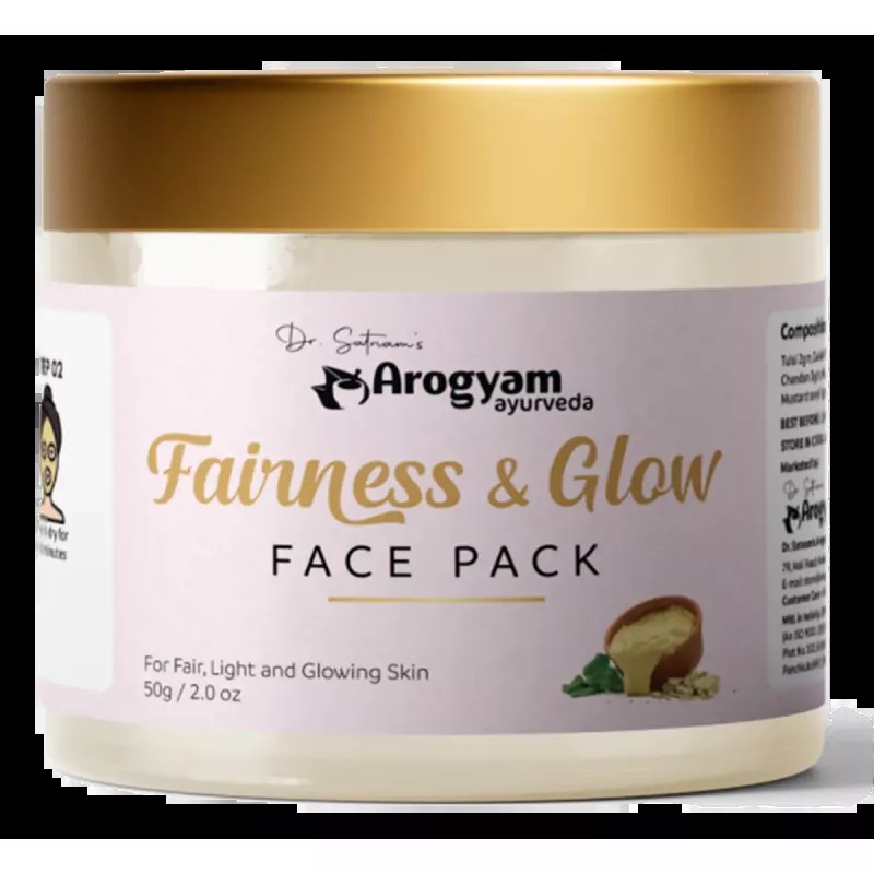 Dr Satnam's Arogyam Ayurveda Fairness And Glow Face Pack (50g)