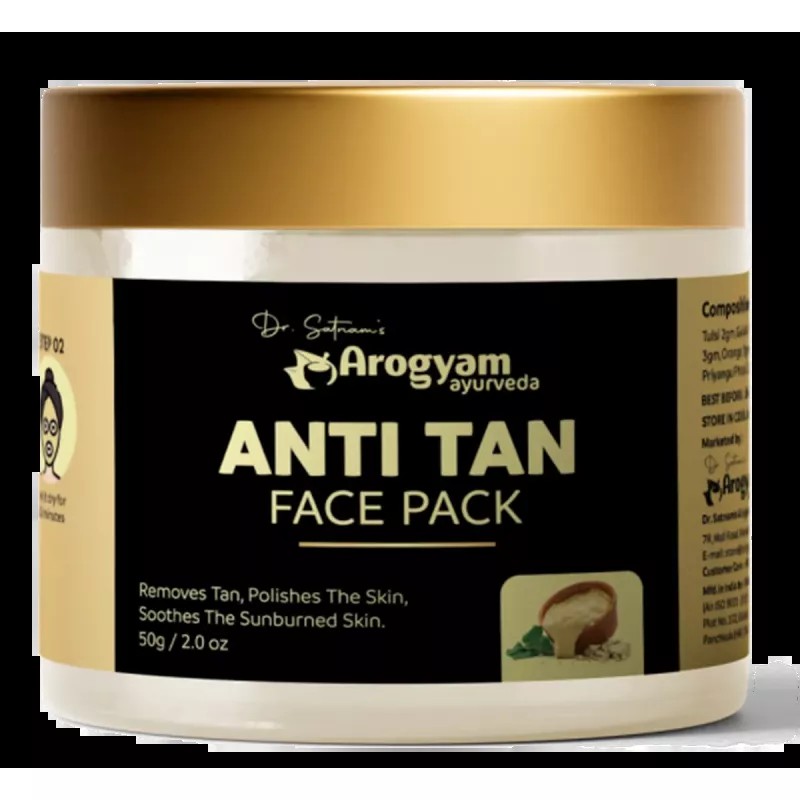 Dr Satnam's Arogyam Ayurveda Anti Tan Face Pack (50g)