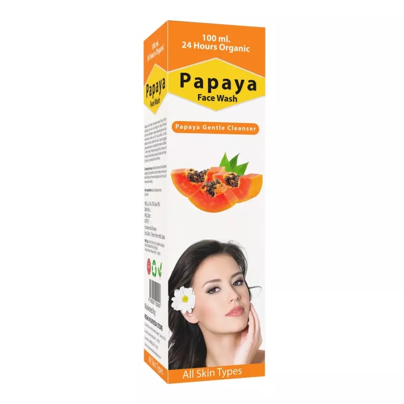 24 Hours Organic Papaya Face Wash (100ml)