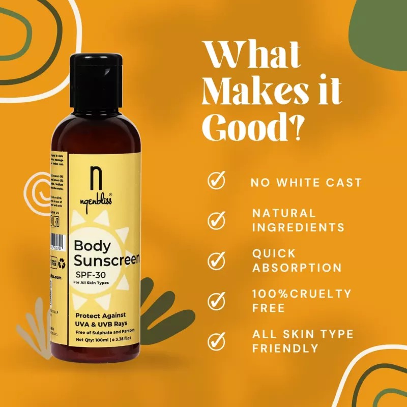 Ngenbliss Body Sunscreen Lotion Spf 30 (100ml)